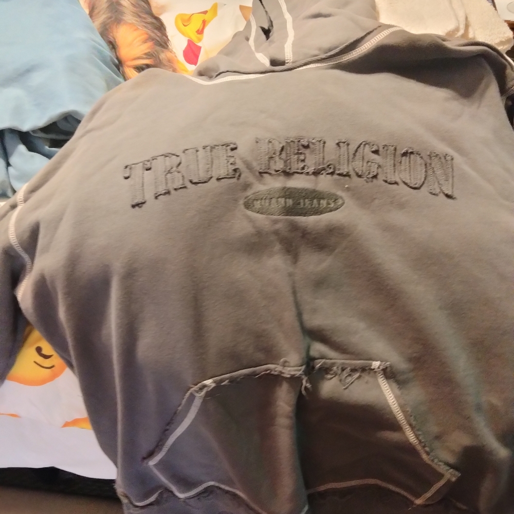True Religion Charcoal Hoodie